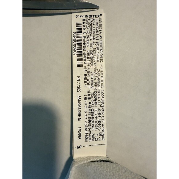 Zara Botanical Print Sleeveless Blouse, Asymmetrical, Spring/Summer Size M - Picture 13 of 16